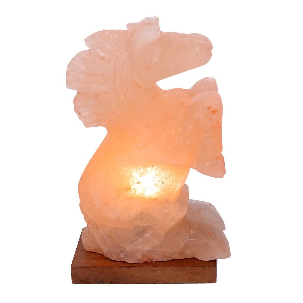 Lampada Sale Base Legno Cavallo 15x8h30