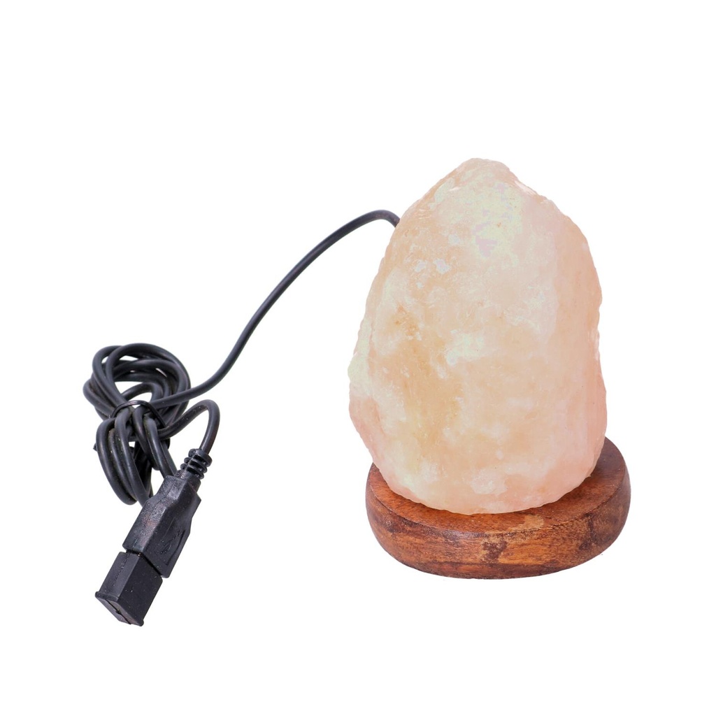 Lampada in sale con base in legno e attacco USB, 0,4-0,6 kg, giochi di luce