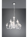 Lampadario Bianco Sala Da Pranzo 9 Luci Con Catena