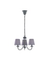 Lampadario Sospensione 3 Paralumi Grigi Cortez