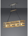 Lampadario in Legno Design Rustico con 4 Luci