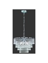 Lampadario Orient 3 Luci Cromo Ø42 cm Pendenti Decorativi