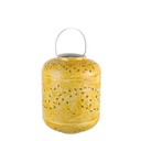 Lanterna Eleonore in ferro giallo - 30x30x40 cm