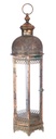 Lanterna Salé H78 - Design Unico e Affascinante - Metallo Resistente e Vetro Trasparente - Dimensioni: 23 cm x 78 cm