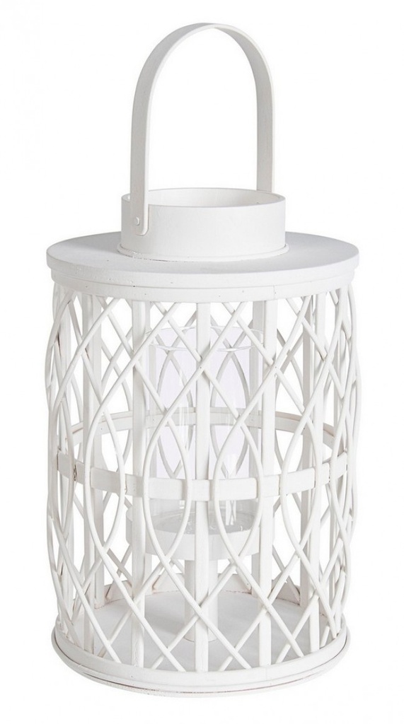 Lanterna in Bamboo Tanami Bianco L - Elegante e Resistente