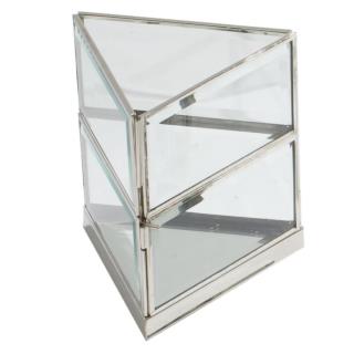 Lanterna triangolo silver 13x11x14 cm