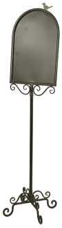 Lavagna con Piedistallo in Ferro H-4906 cm.43,5 x 43,5 H 152