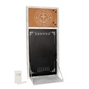 Lavagna calendario con mensola e gessetto 30x65x3,5-20 cm