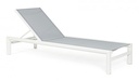 Lettino da giardino Skipper New C-Ruote Bianco Yk11