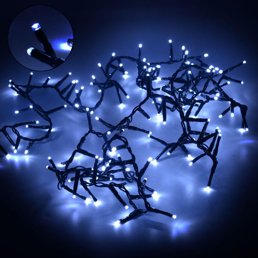 Luci di Natale a filo con 150 LED bianco freddo, controller incluso, 300 cm di lunghezza, per uso esterno