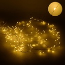 Luce filo 160 micro led bianco caldo per esterno 1x1x200cm