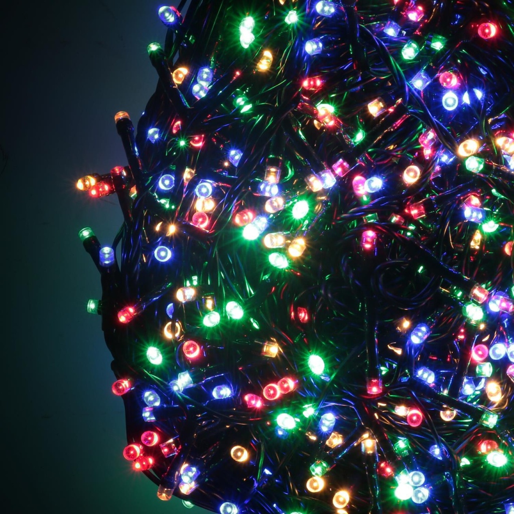 Luce filo 500 led multicolor con controller 28m