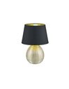 Lampada da Tavolo LUXOR Oro Paralume Nero Ø24 cm