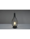 Lampada da Tavolo Mairana Nero Sensore IP44 Luce LED Batterie Ricaricabili