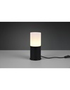 Lumetto Cilindrico Metallo Nero Vetro Bianco Trio Lighting