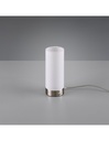 Lumetto Lampada Da Tavolo Led Touch Emir Tessuto Bianco Ø8 cm Trio Lighting