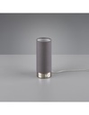 Lumetto Lampada Da Tavolo Led Touch Emir Tessuto Grigio Ø8 cm Trio Lighting