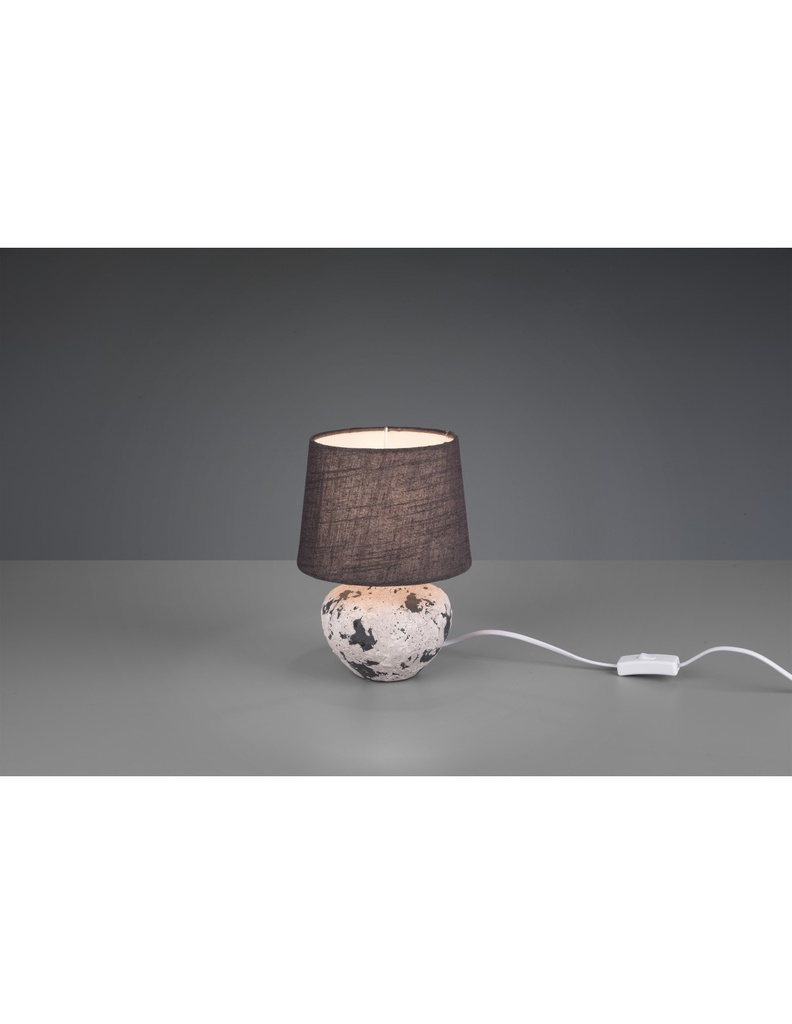 Lumetto Moderno Ceramica Bianca E Grigia Bay Ø18 cm Trio Lighting