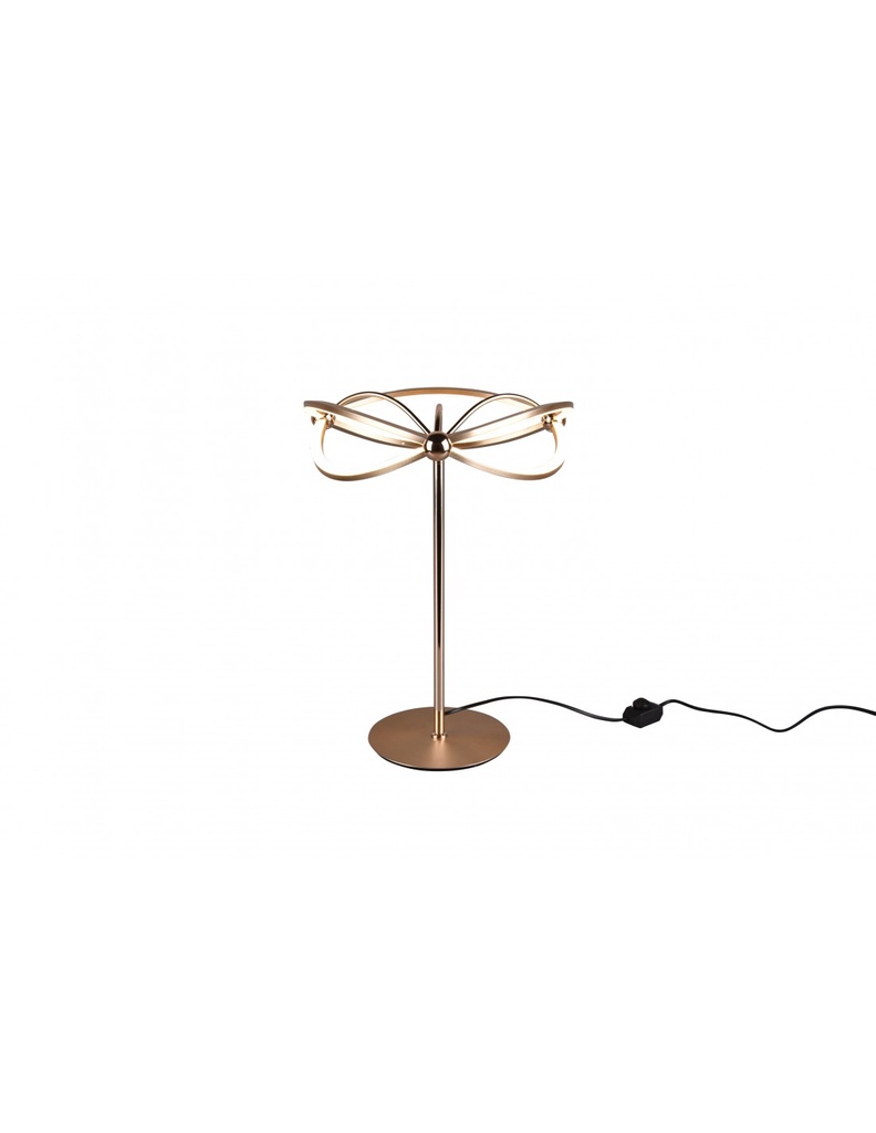 Lumetto Moderno Fiocco Led Ottone Satinato