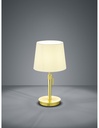 Lumetto Ottone con Paralume Bianco Lyon Interruttore a Strappo