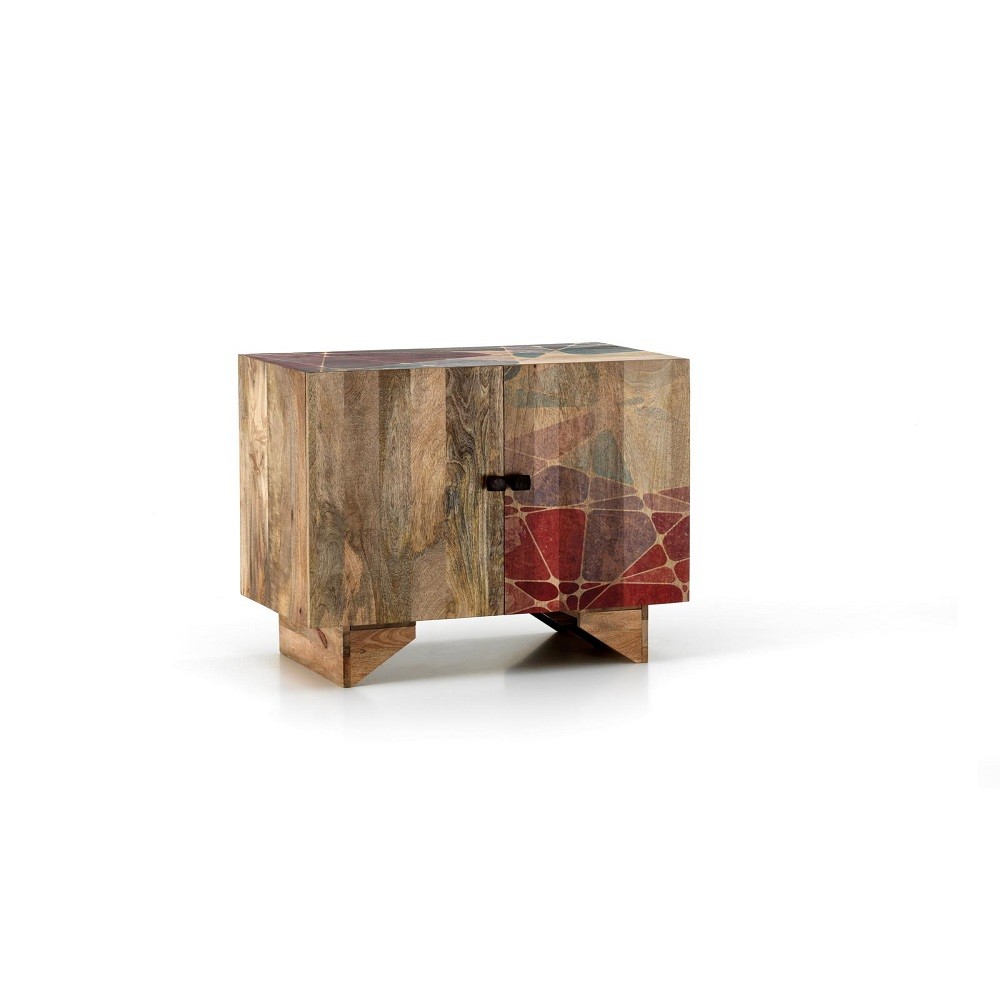 Madia moderna etnica marrone multicolor 81x45x75