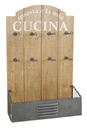 Mensola da cucina elegante e pratica - 46 x 18 x 71 cm