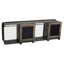 Mensola Industriale 4 Vani con Lavagne - 84x17.5x28 cm