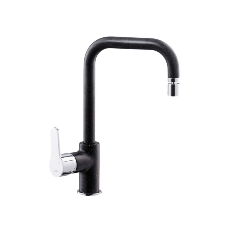 Miscelatore Lento granito nero mat