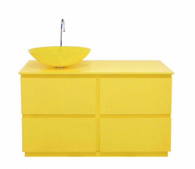 Mobile Bagno Giallo Margherita