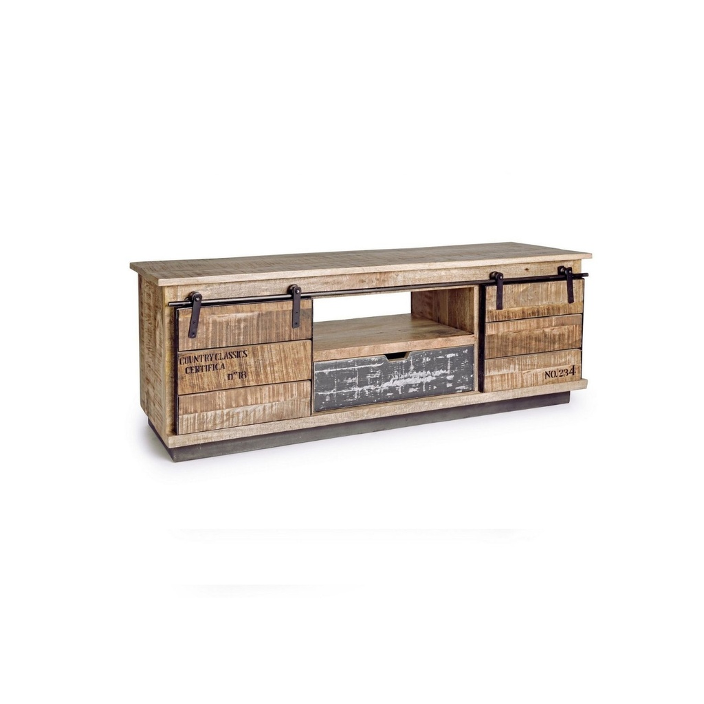 Mobile Basso 2 Ante 1 Cassetto Tudor 130x40x50h