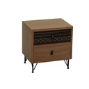 Mobile Budapest Urban Comodino 2 Cassetti 40x30x46 cm