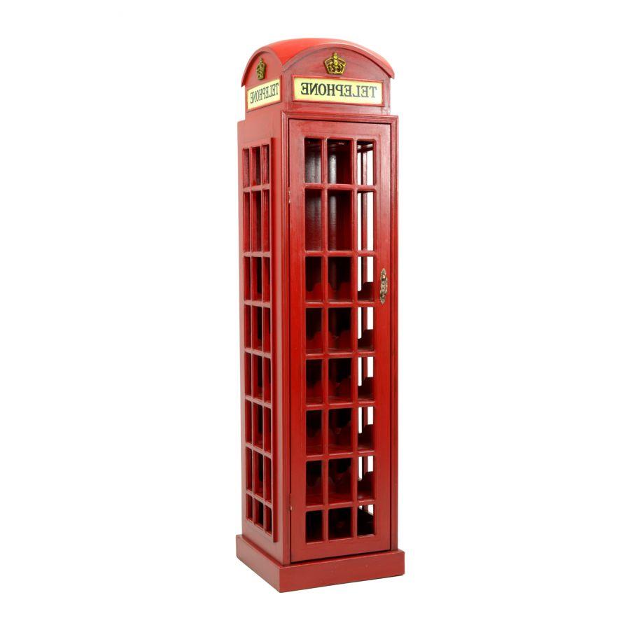 Mobile cantinetta cabina telefonica inglese 44x44h171