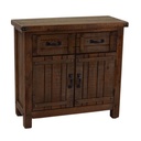 Mobile da soggiorno con 2 cassetti 2 ante noce country 85x36xh.80 cm