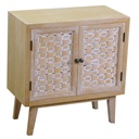 Mobile con 2 ante naturale 60x30x63 cm