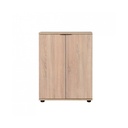 Mobile scarpiera multiuso 2 ante ripiani  sonoma  60x34xh.78 cm