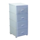 Mobiletto cassettiera 4 cassetti bianco 43x36,8h89,4