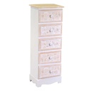 Mobiletto in legno con 5 cassetti - Dimensioni cm29x23h81