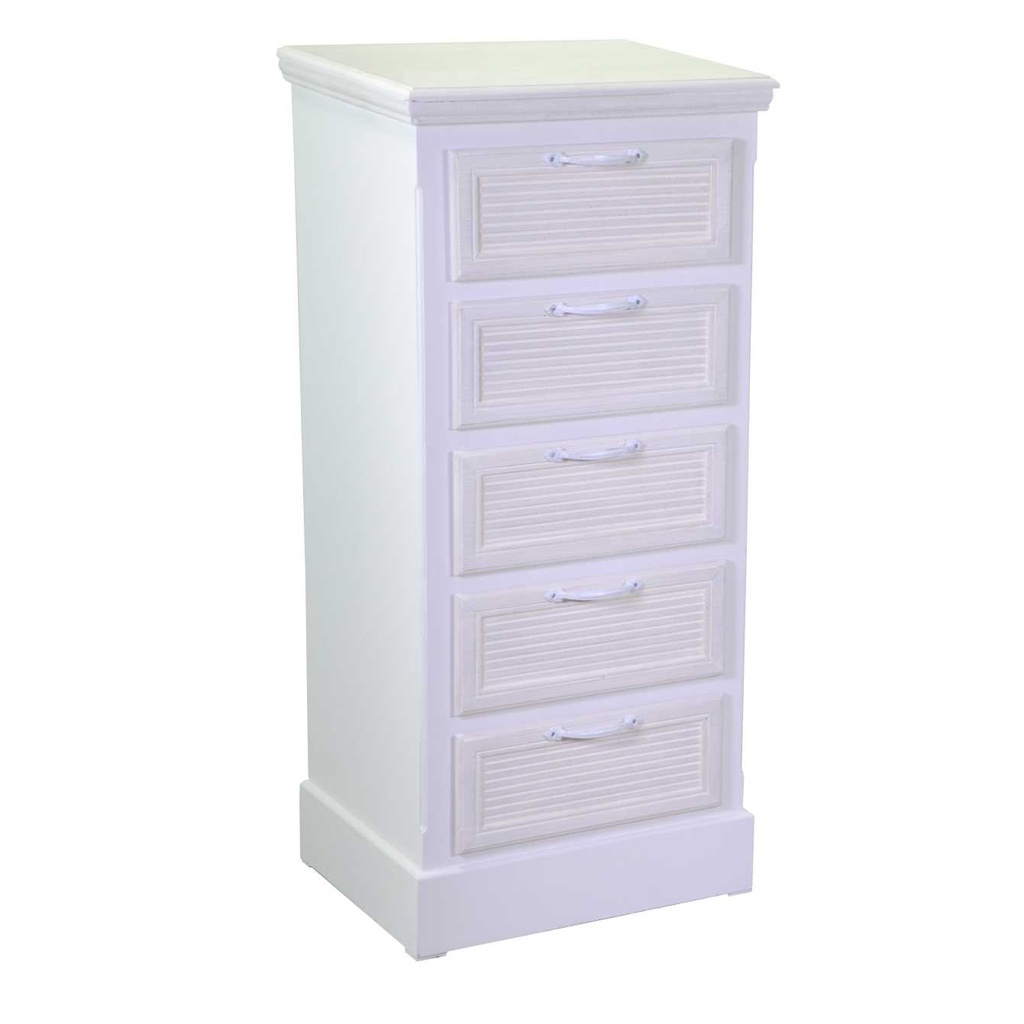 Mobiletto con 5 cassetti Liverpool, dimensioni cm41x33,5h91