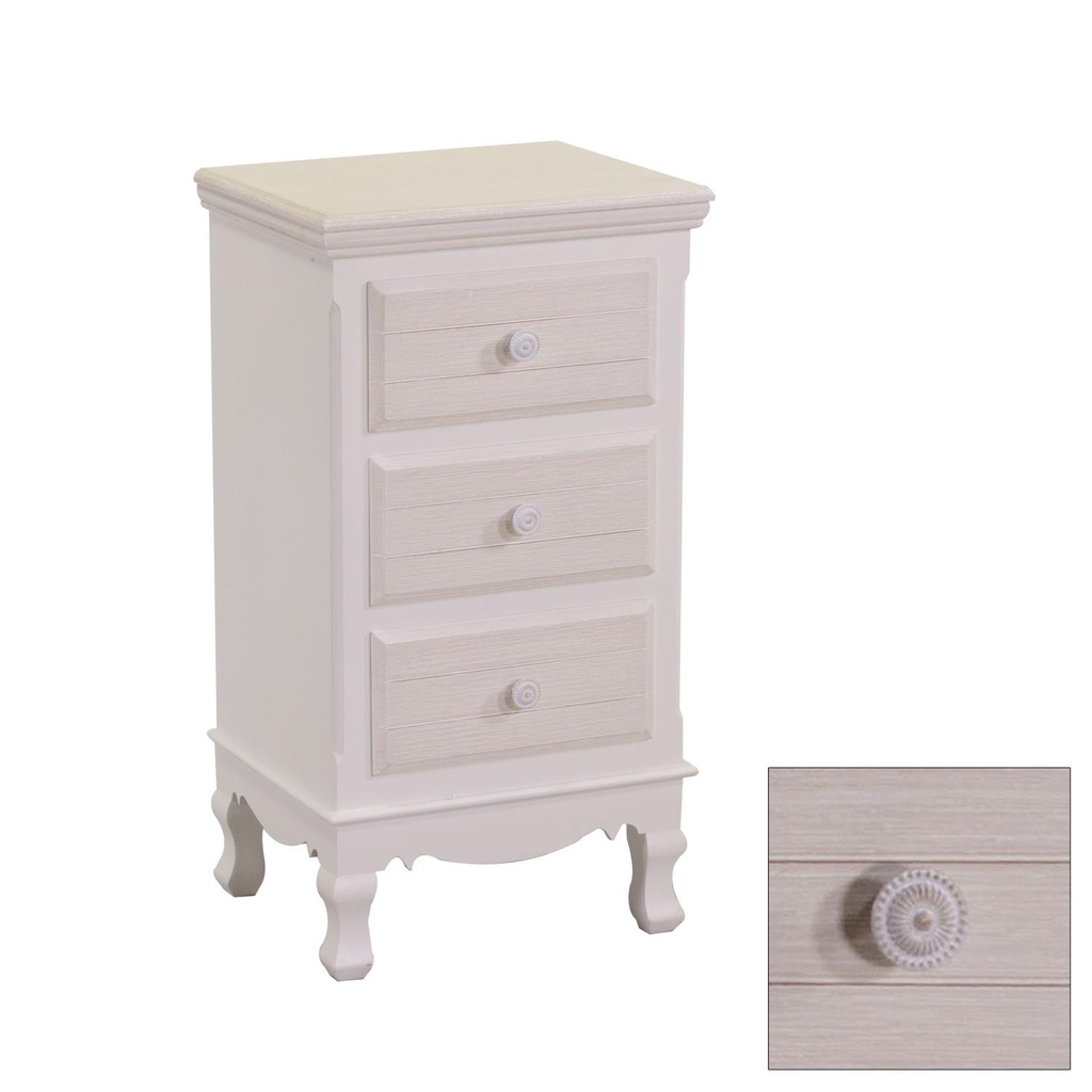 Mobiletto Norimberga 3 cassetti 41x34x69 cm