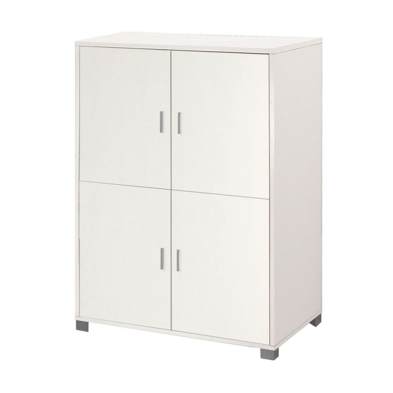 Mobiletto quattro ante per ufficio Bianco Venato 107x41x162 cm