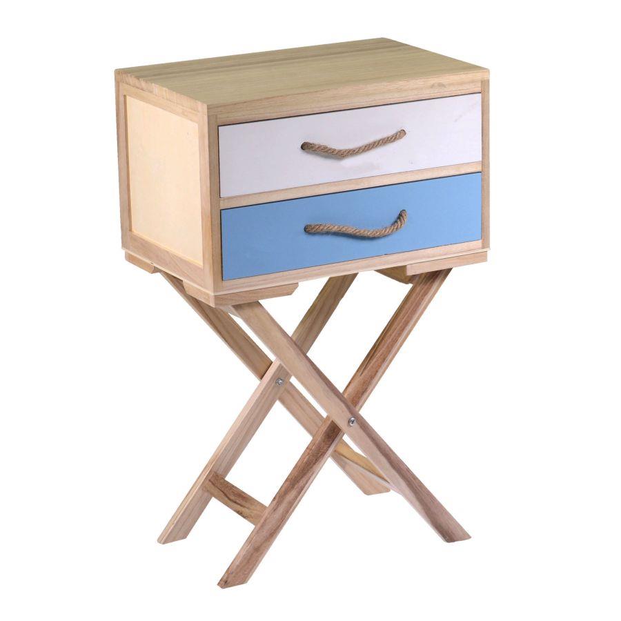 Mobiletto con 2 cassetti TENERIFE, 45x30x30-72 cm