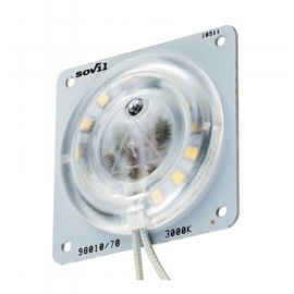 Modulo LED per lampade Sovil - Illuminazione con 15 LED SMD 2835 - Consumo 10W - Resa 100W - Classe di Efficienza Energetica F - Flusso Luminoso Nominale 950 Lumen - Flusso Luminoso Reale 840 Lumen - Temperatura di Colore 3000°K - Luce Calda - Alimentazione 230V - Potenza Massima Lampade 10W neutro