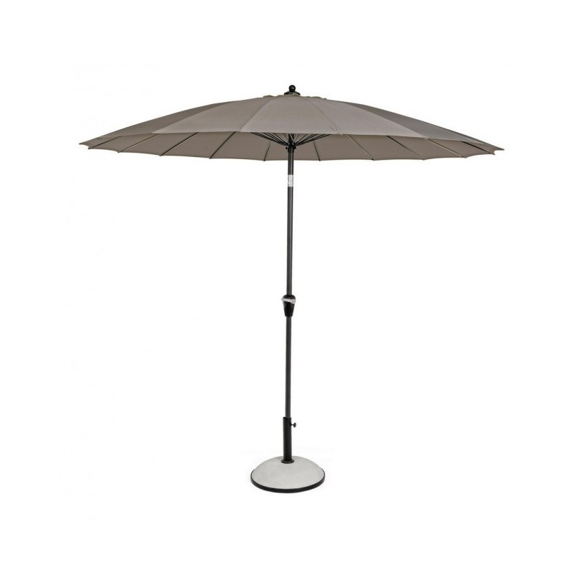 Ombrellone da giardino con snodo, Antracite/Tortora, 270x240 cm