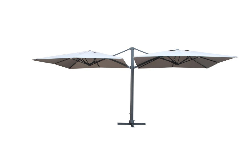 Ombrellone in alluminio bianco 3x6 cm - Caratteristiche e dimensioni