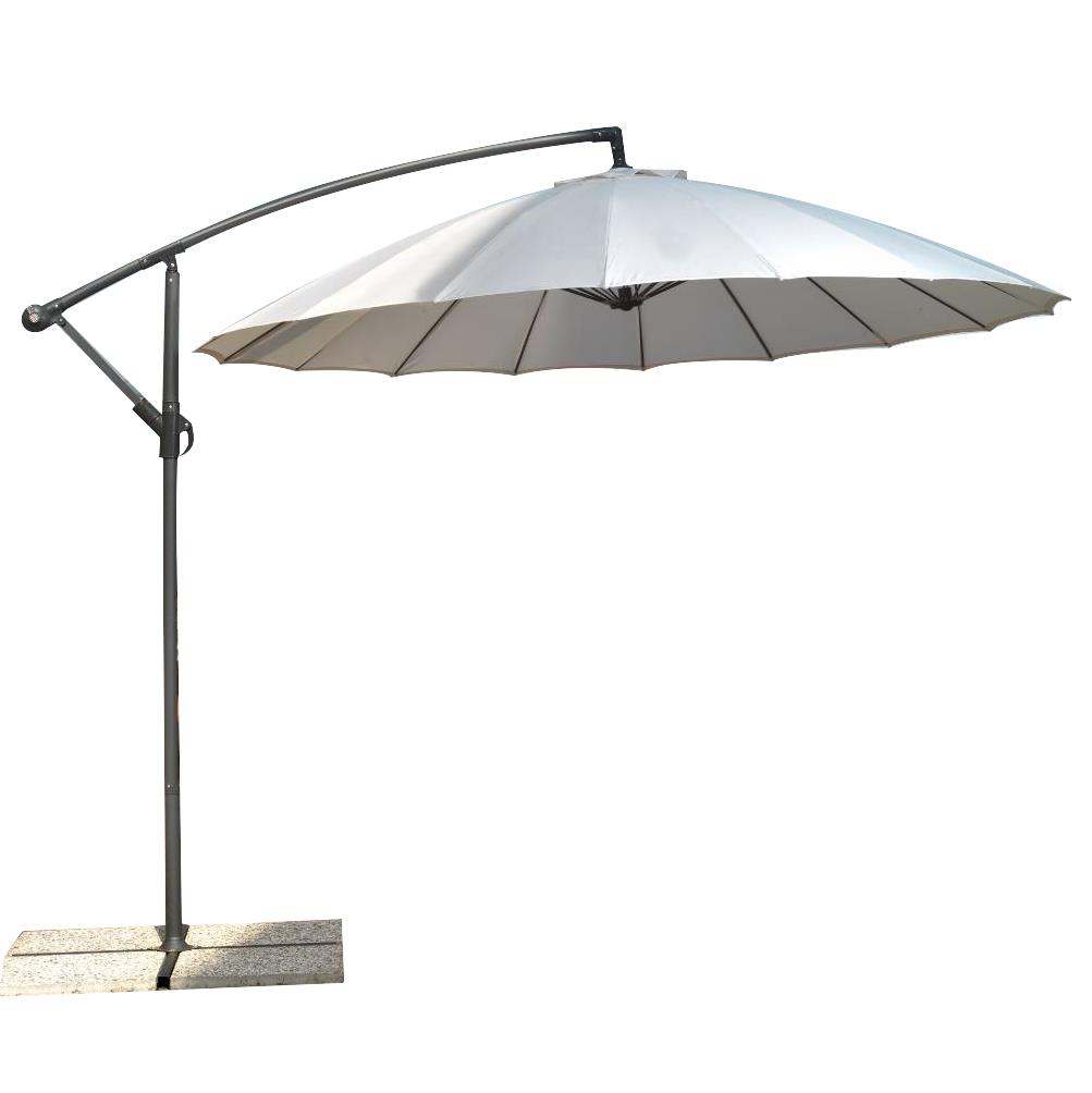 Ombrellone in alluminio con struttura verniciata a polvere, telo in poliestere 180g/m2 - Dimensioni: 300x300 cm