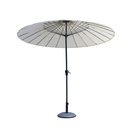 Ombrellone Tondo in Alluminio con Palo Centrale e 24 Bacchette in Fibre di Vetro - ø270cm