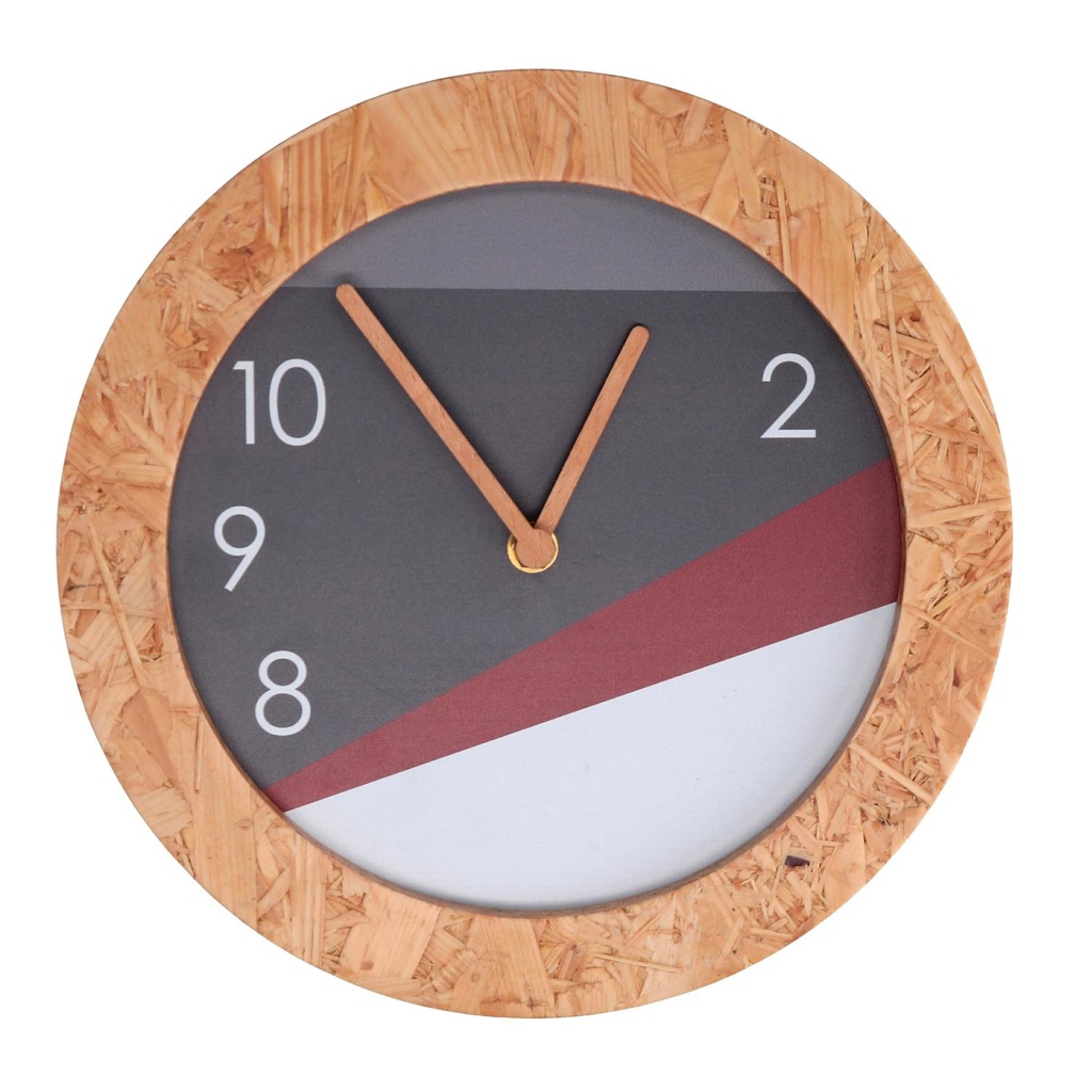Orologio legno grigio tondo ø26h3