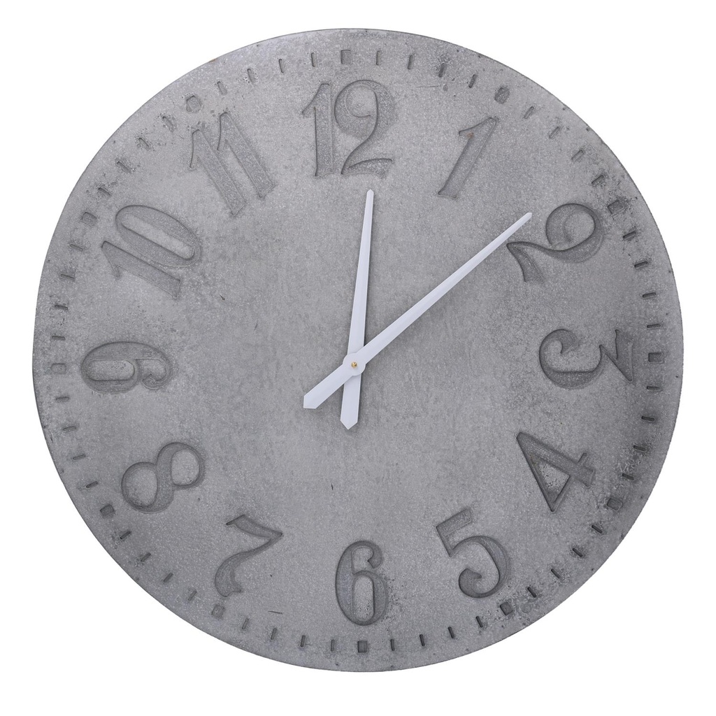 Orologio legno grigio ø74x2 - Stile e funzionalità per ogni stanza