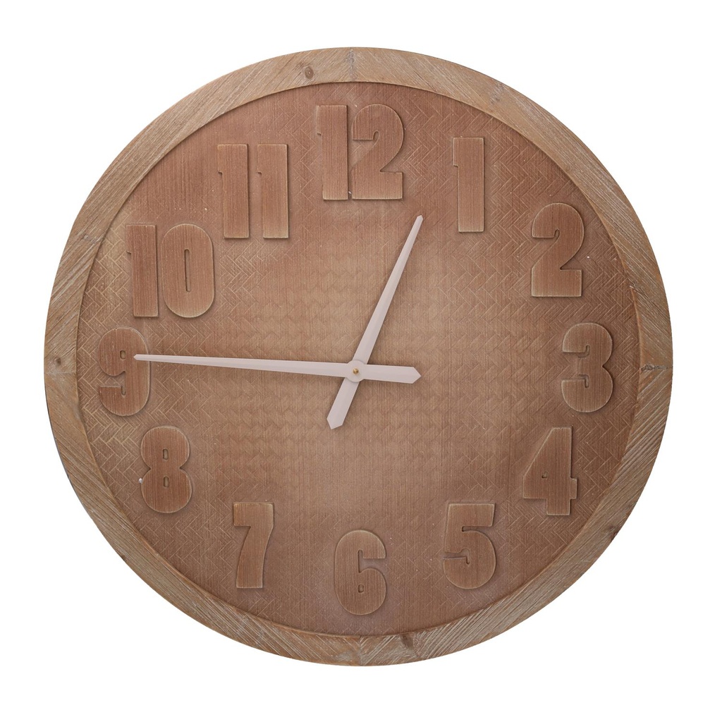 Orologio legno marrone 74x74 cm