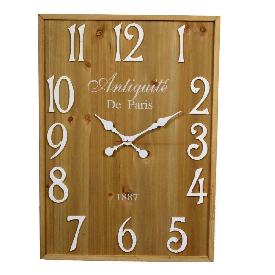 Orologio legno rettangolare cm50x70x4,5